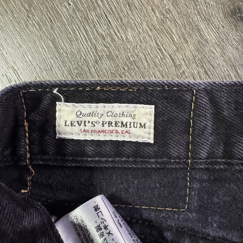 Levis 501 '93 Jeans Mens 32x30 Black Dark Wash Button Fly Straight Denim Pants